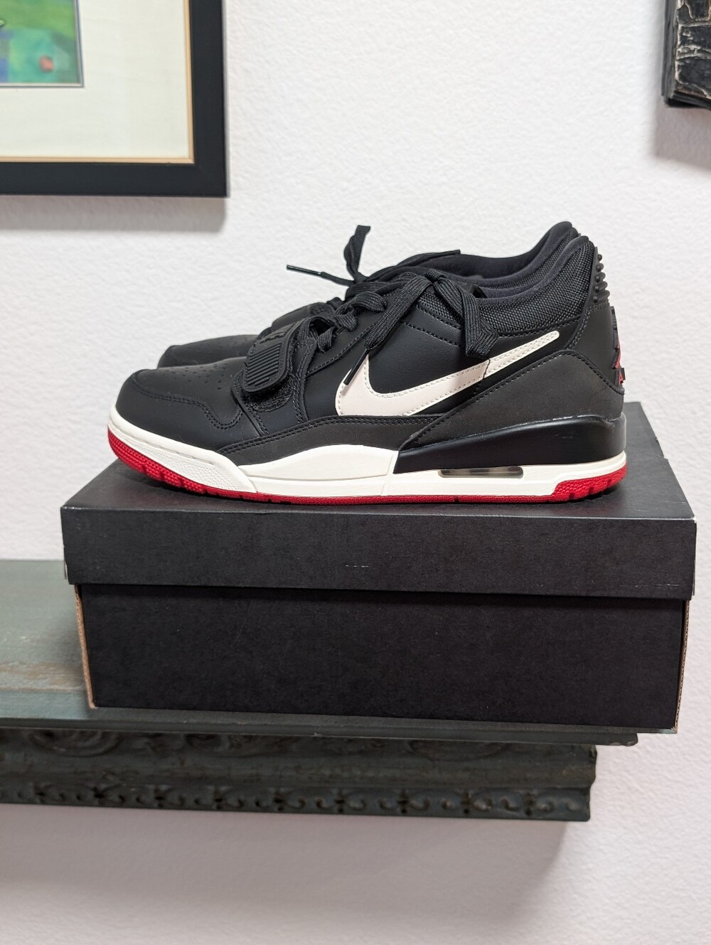 Air Jordan Legacy 312 Low Men's Sneakers Shoes Black Red US Size 8.5 HJ9029-010